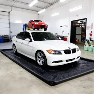 Matras Kolam Cuci Mobil Inflatable Portabel untuk Membersihkan Mobil, Mengumpulkan Air, Cocok untuk Bengkel Perbaikan, Layanan Detailing Mobil