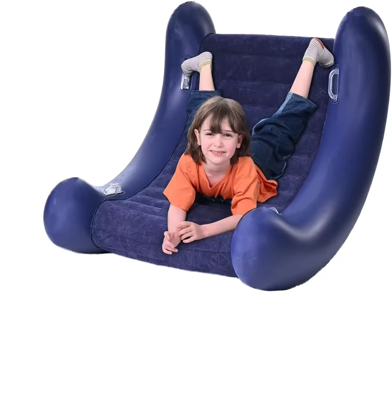 Modern Children Sensory Seesaw Recliner Sofa PVC Inflatable Rocking Chair for Outdoor Living Room