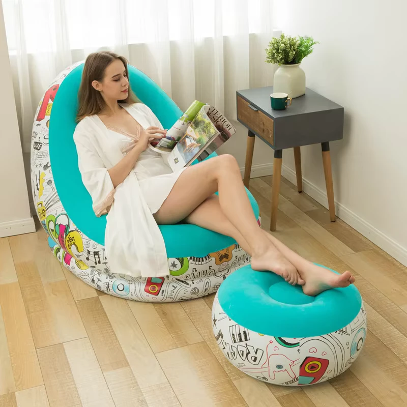 モダンで快適な大人用充気ソファと椅子、アウトドアおよびリビングルーム用、ビーチバケーションに最適