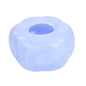 كرسي قابل للنفخ من PVC مخصص، شعار ملون، معتمد CE ASTM EN71 1-2-3، حجم مخصص للاستخدام الداخلي/الخارجي، OEM/ODM
