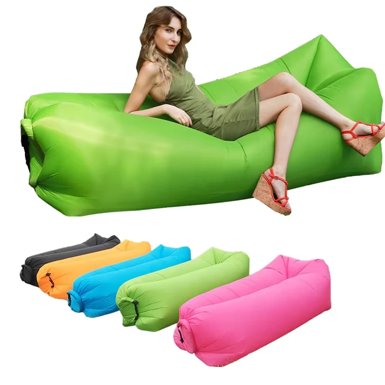 Modern Design 210T Polyester Waterproof Inflatable Air Sofa 3 Season Outdoor Pool Lounger Float Bed Adults