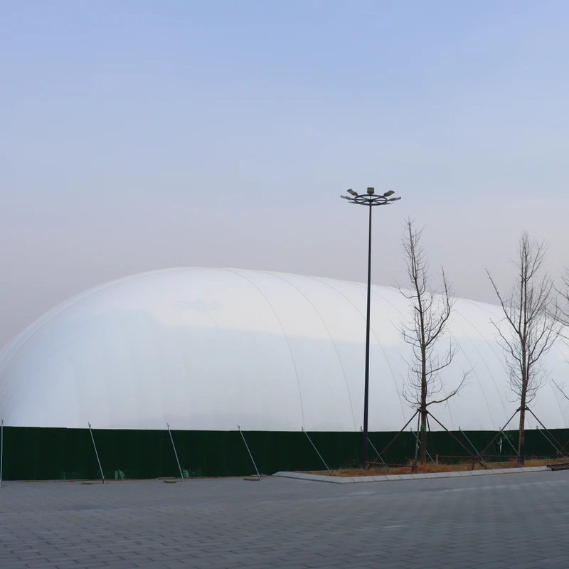 현대 디자인 친환경 내화성 인플레이터블 멤브레인 구조 에어 인플레이트 축구장 에어 돔