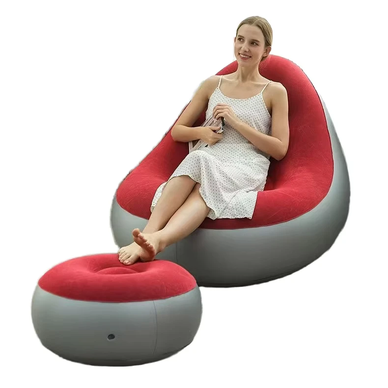 Sofa gonflable moderne, canapé portable pliable pour dortoir, chambre, salon, camping en plein air
