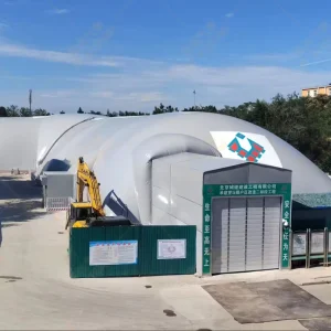 Modern Fire Resistant Anti-Corrosion Eco-Friendly PVDF Resin Air Supported Inflatable Membrane Foundation Pit Dome Tent