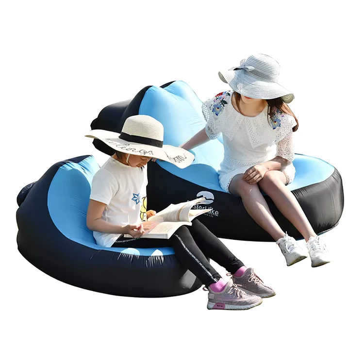 Cadeira de ar inflável moderna, estrutura de tecido dobrável, sofá-cama em PVC para uso em casa, escritório, comercial e ao ar livre