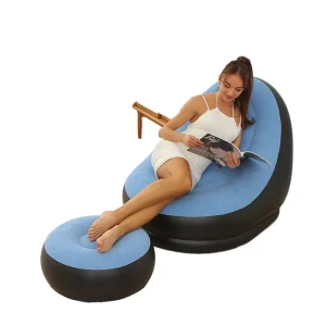 Sofa bơm hơi PVC hiện đại có thể gập lại, sử dụng trong nhà và ngoài trời cho phòng ngủ và cắm trại