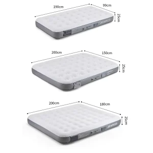 Modern PVC Inflatable Mattress Self Inflation Puncture Resistant Feature Air Bed Built In Pump for Outdoor Camping