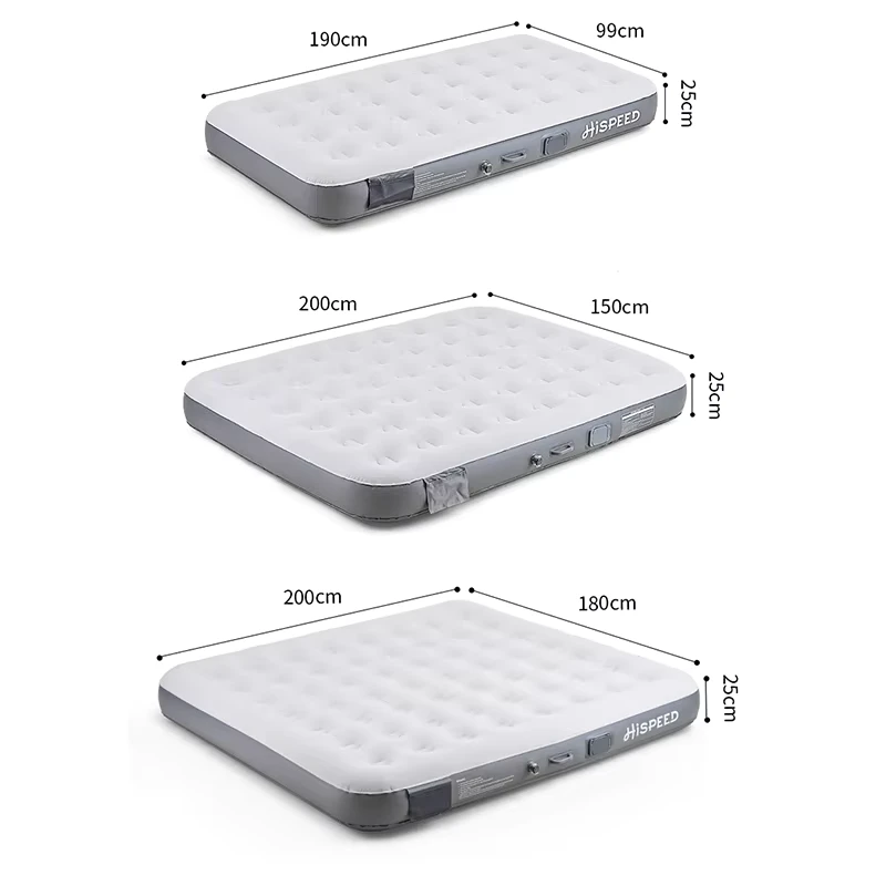 Colchão Inflável Moderno em PVC com Auto-Inflagem e Resistência a Perfurações, Cama de Ar com Bomba Integrada para Camping ao Ar Livre