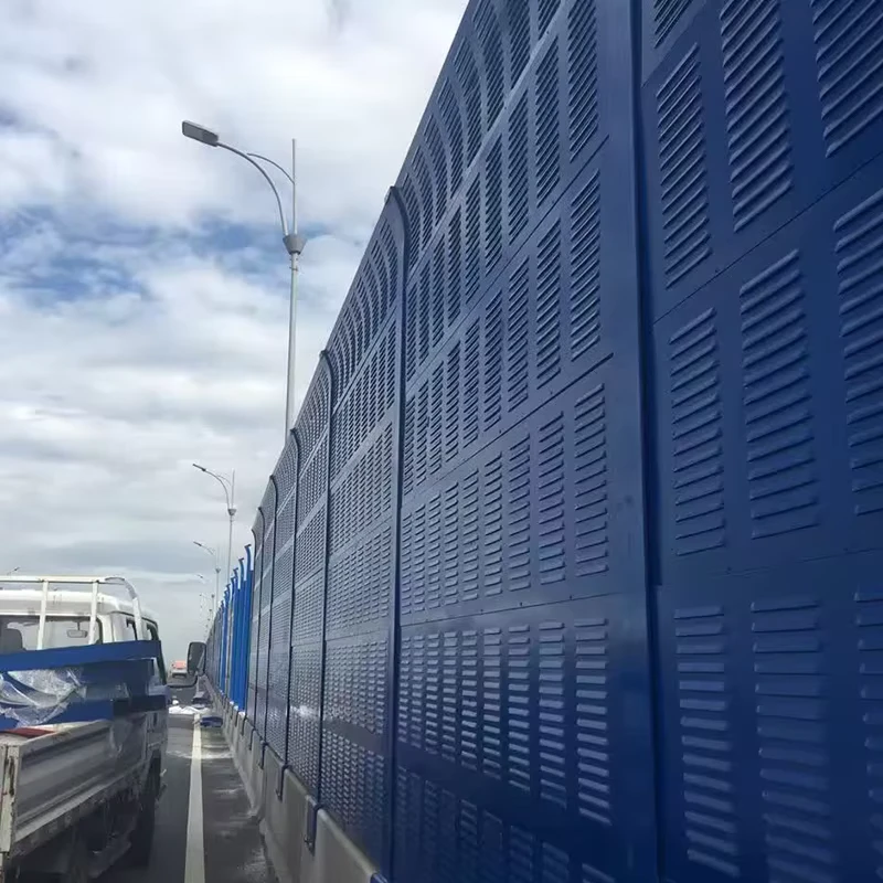 Modern Portable Highway Metal Sound Barriers Anti Corrosion Noise Reduction 0.75 Recyclable Construction for Eco Friendly Noise