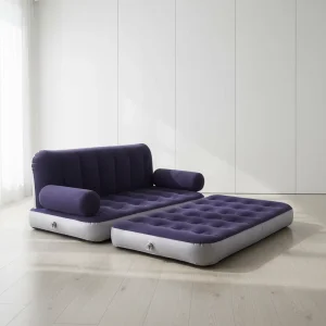 Modern Portable PVC Inflatable 2 in 1 Air Chair Armchair Sofa Set Outdoor Furniture One Seat for Home Garden Park Hotel Kitchen