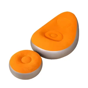 Modern Simple Inflatable Chairs and Sofas Flocked Sofa Bed Inflated Foldable Storable Single person Inflatable Sofa Pool Giant