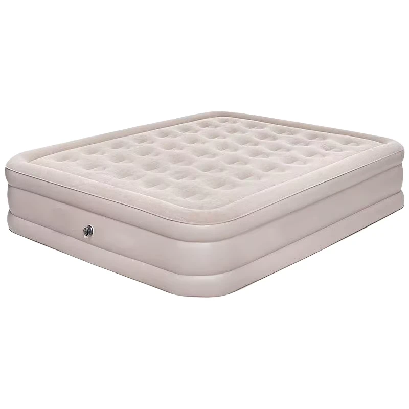 Moderne Twin-Size PVC aufblasbare Luftmatratze für Zuhause, faltbares Schlafzimmermöbel mit abnehmbarem, wiederaufladbarem Pumpensystem für Camping