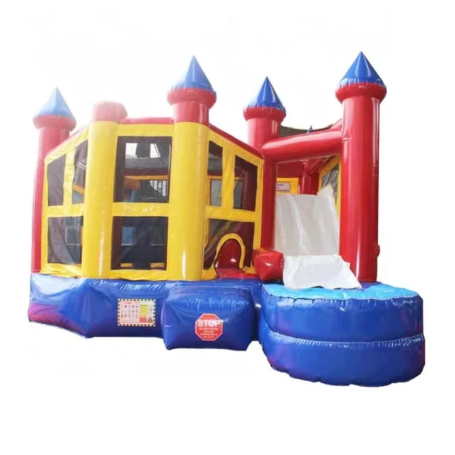 Modular 5 in 1 Water Combo Commercial Bounce House Jump Obstacle Jumper Bouncer Combo Inflatable Combo Bouncer