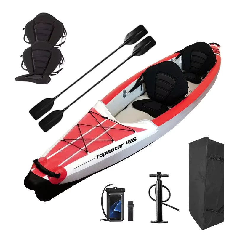 Thuyền kayak bơm hơi mô-đun, bền, chất liệu PVC, chống mài mòn, sức chứa 2 người, thể thao dưới nước