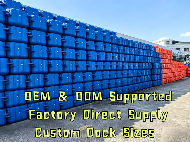 Sistema di Pontone Galleggiante in Plastica Modulare per Gabbie di Pesca e Piattaforme di Acquacoltura OEM ODM Marca Origine Guangdong Uso Marino