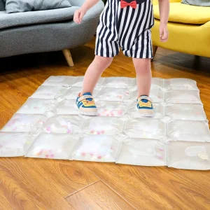 Montessori Preschool Educational Sensory Exercise Brain Growth Toy PVC Feet feeling Water Pad Inflatable Play Mat