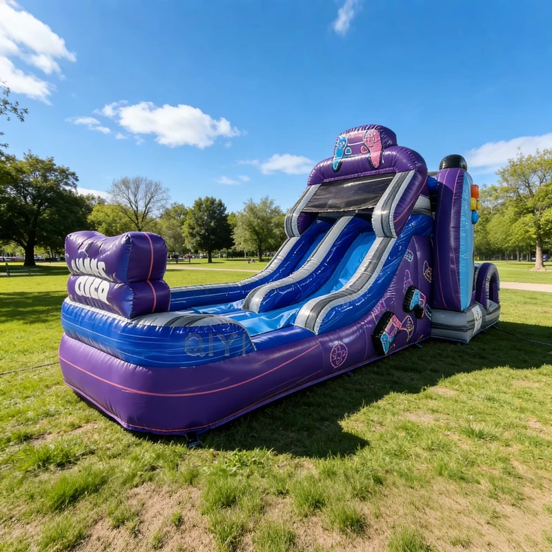 Castillo inflable con tobogán Moon Bounce, castillo de saltar inflable para exteriores para adultos