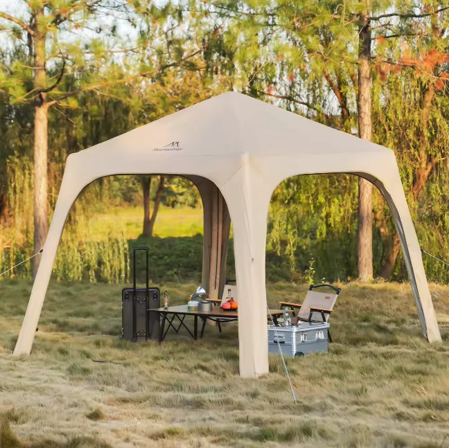Tenda Dome Inflatable Mountainhiker Outdoor Tahan Hujan, Tahan Sinar Matahari, Tenda Pelindung Berlapis Perak
