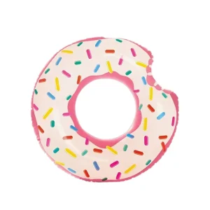 Anillo de Natación Inflable de Donut Personalizado y Multicolor, Flotador en el Agua