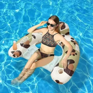 Multi Purpose Inflatable Water Hammock Pool Float Lounger for Adults with Headrest and Footrest for Beach & Lake Use