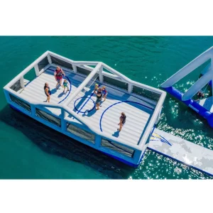 Multi Sport Court Outdoor Volleyball Court Mat Inflatable Volleyball Field for Rental Water Sports Game