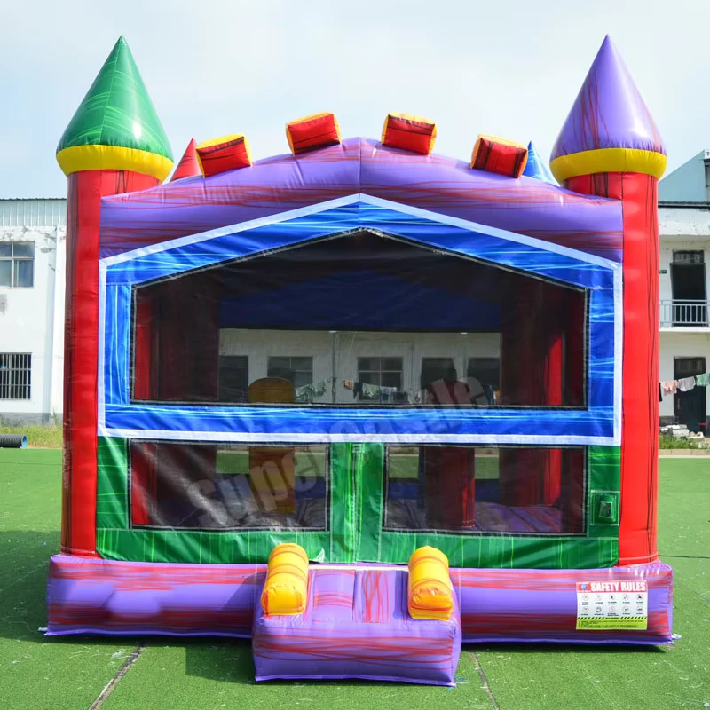 Multicolor Commercial Grade Basic Inflatable Bounce House Outdoor Jumping House Combo For Kids Party Carnival Rental