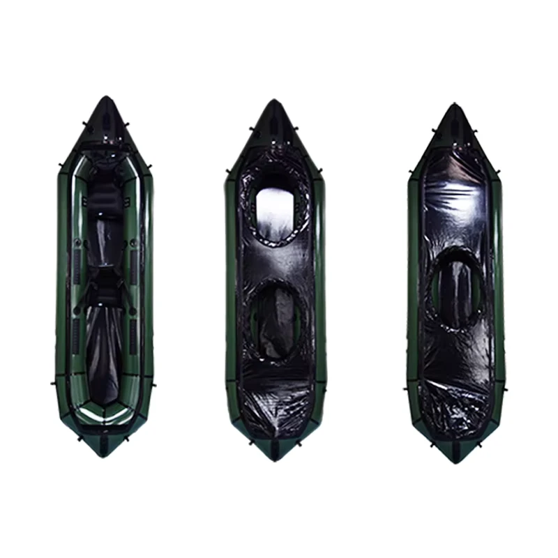 Kayak packraft en PVC ultraléger personnalisé pour 2 personnes multifonctionnel