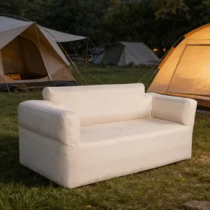 Multifunctional Inflatable Sofa Bed PVC Material Portable Blow up Couch for Office Nap and Camping