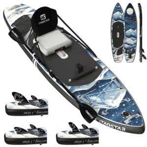 N01I 11’6″x35″x6″ ISUP Inflatable SUP Board Stand up Paddle Board Wake Water Board Kayak