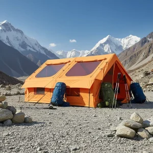 NDK Four-season Luxury Inflatable Camping Tent Quick Automatic Opening 12 Square One Bedroom Waterproof >3000mm Air