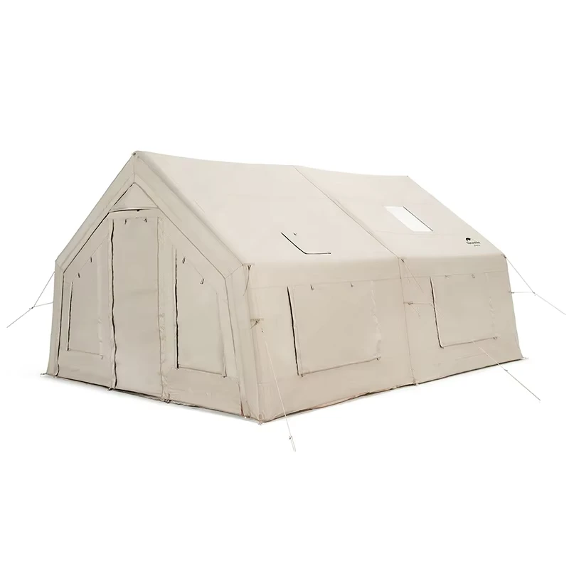 Tienda de camping Naturehike Glamping, tienda inflable de gran espacio, resistente, con postes de aire, extiende aire 17.2