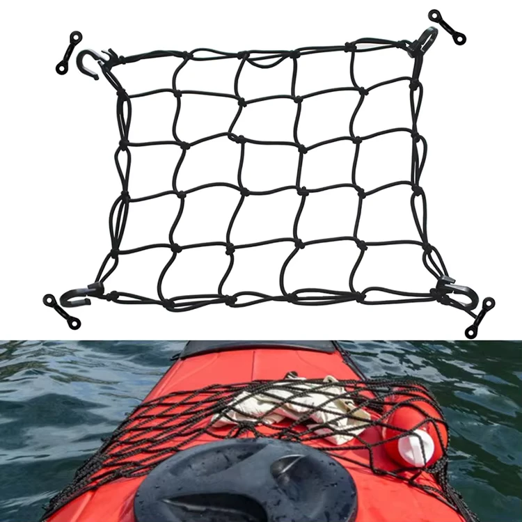 Bolsa de Red para Tabla de Surf, Paddleboard, Barco Inflable, Cuerda Elástica de Látex, Accesorios para Juegos Acuáticos