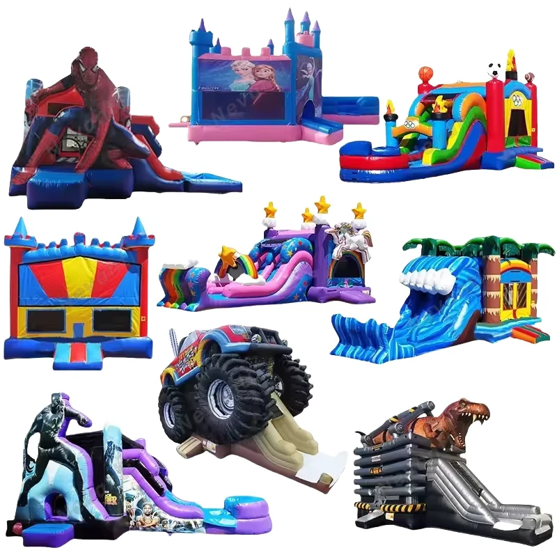 Nevanti PVC Inflatable Jumping Bouncy Castle Bounce House with Custom Color & Logo Custom Size Commercial Use