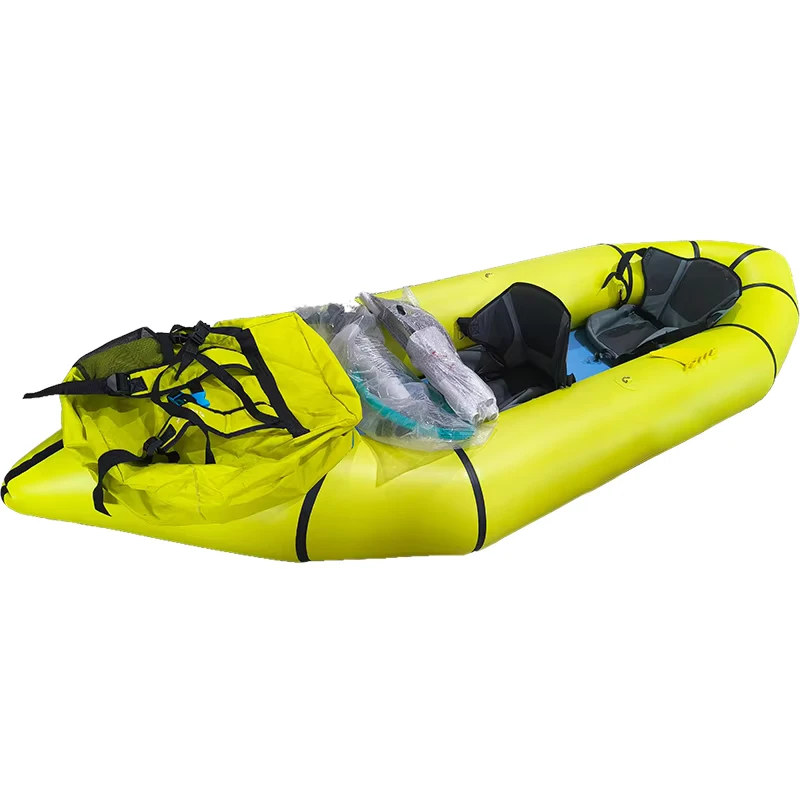New 1-2 Person High Speed TPU PVC Foldable Kayak Fast Inflatable Eco Friendly Whitewater River Adventure Outdoor Rafting