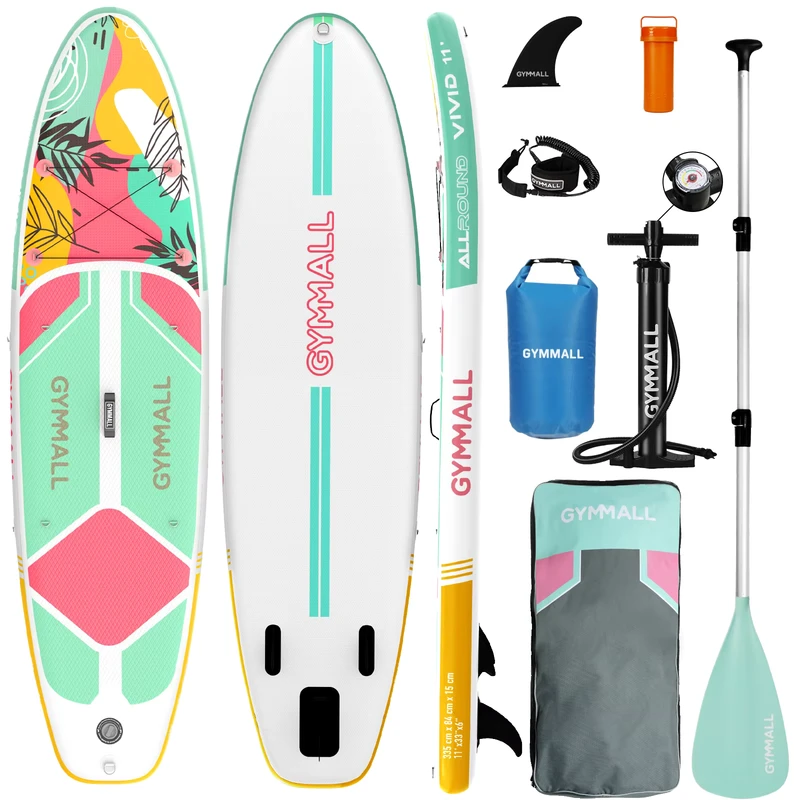 Novo Lançamento - Prancha de Paddle Inflável Sup para Desportos Aquáticos de Todas as Idades com 7 Acessórios