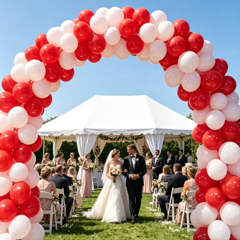 Novo Arco Inflável Automático para Celebração de Abertura Grande Decoração de Casamento Arco Inflado com Bomba de Ar