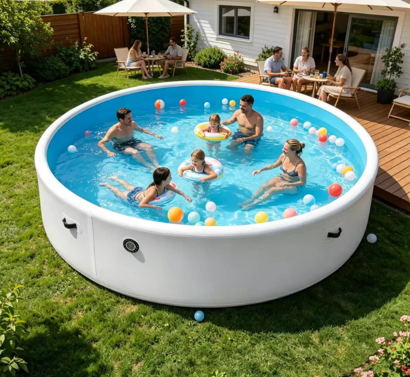 Kedatangan Baru, Kolam Renang Inflatable Kustom Tahan Lama, Float Kolam Renang Raksasa untuk Relaksasi Dewasa dan Penggunaan Hiburan Air