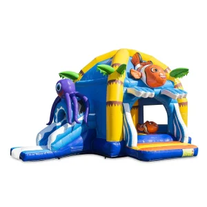 New Arrival Inflatable Ocean Theme Bouncer with Slide Pool for Outdoor Inflatable Water Combo for Kids