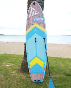 신상품 인플레이터블 SUP 10'6''x33"x6" 스탠드업 패들 보드 드롭 스티치 소재 타볼라 SUP 수상 놀이 서핑용