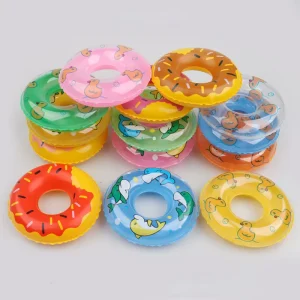 New Arrival Miniature Life Buoy Model Donut Duck Pattern Dollhouse Accessories Doll Mini Swimming Ring Toy