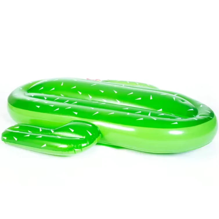 New Cactus Shape Inflatable Air Mattress Summer Sea Lake Floats Water Floating