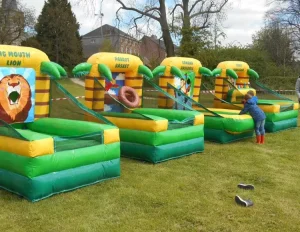 New Carnival Inflate Kids Games Outdoor Commercial 4 in 1 Inflate Interactive Games for Children