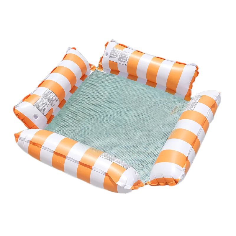 New Design 4 Tubes Inflatable Water Hammock with Mesh Floating Pool Float Inflatable Water Amusement Facilities