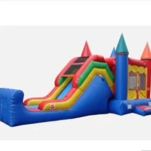 New Design Customized Size and Color Inflatable Bouncer Bounce House Combo with Slide for Children Indoor or Outdoor Use