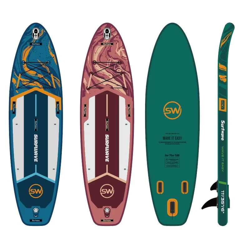 New Design Factory Custom Skimboard ODM OEM Stand Up Surfing SUP Board Inflatable Paddle Board