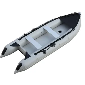 New Design Foldable Lightweight Hypalon PVC Inflatable Fishing Pedal Kayak Boat 4+1 Air Chambers 2 Persons CE Drifting
