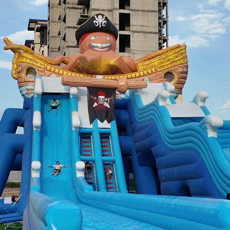 Neues Design Riesen-Piraten-Oktopus aufblasbarer Wasserpark, Garten-Carnival, aufblasbare Wasser-Spielgeräte für Kinder