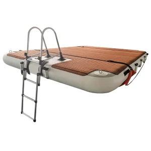 Nền tảng nổi bơm hơi thiết kế mới, đảo nước bơi, thuyền jet ski, thảm dock vật liệu DWF