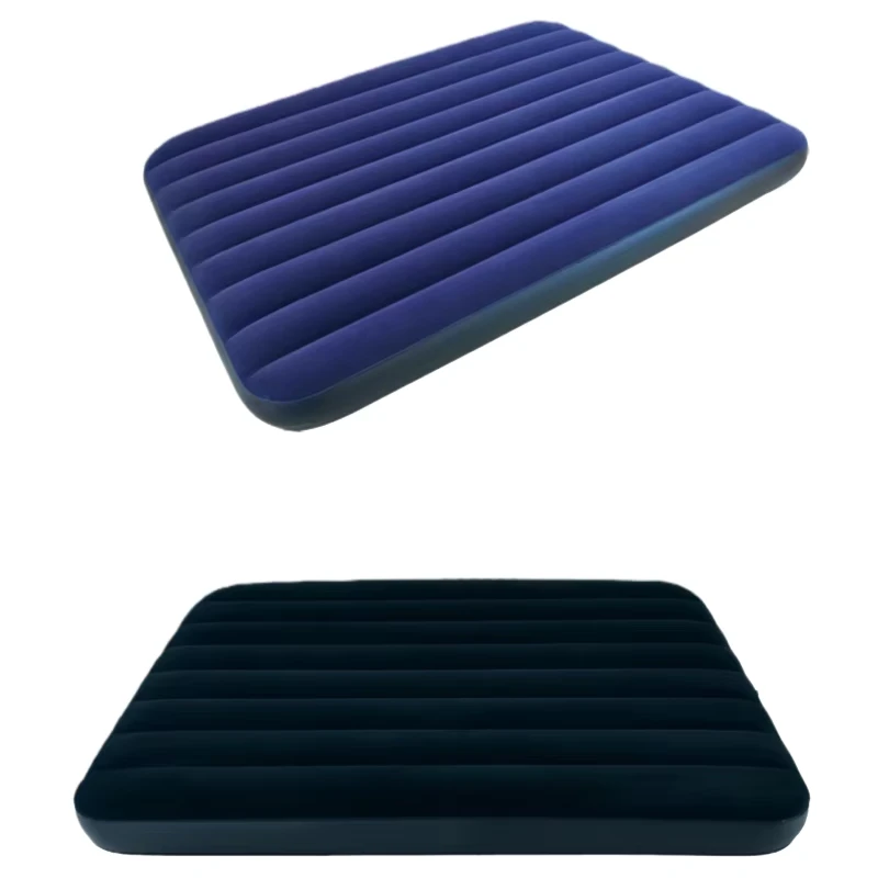 ที่นอนยางลมดีไซน์ใหม่พร้อมผ้าฟอก ขนาดควีน เฟอร์นิเจอร์ในบ้าน PVC ฟอก พกพาได้ สำหรับใช้ในบ้าน