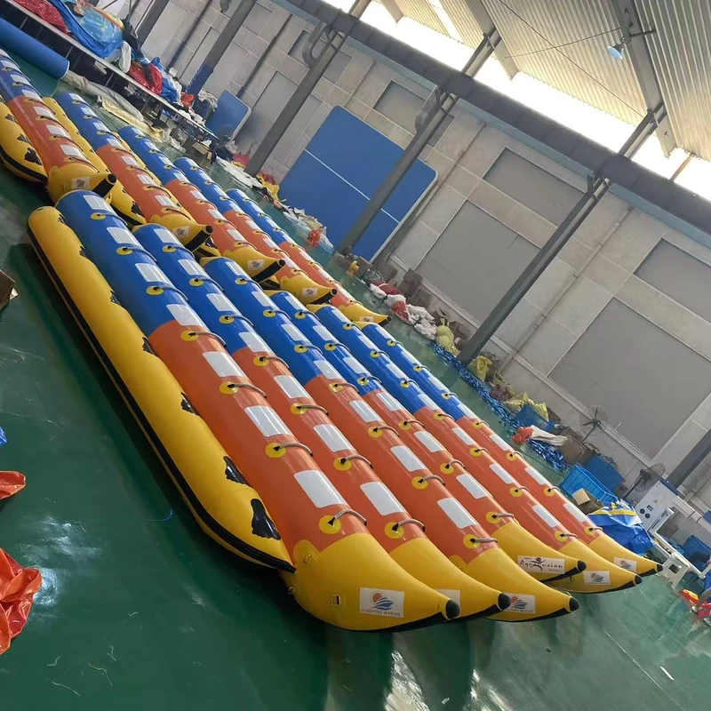 Novo Design de Barco Insuflável de Banana para Fitness ao Ar Livre, Aluguer de Festa na Praia, Restaurante, Casa e Férias